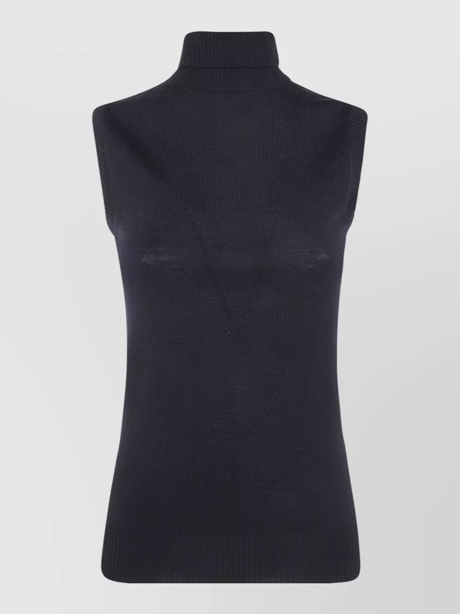 Sportmax wool turtleneck sleeveless sweater