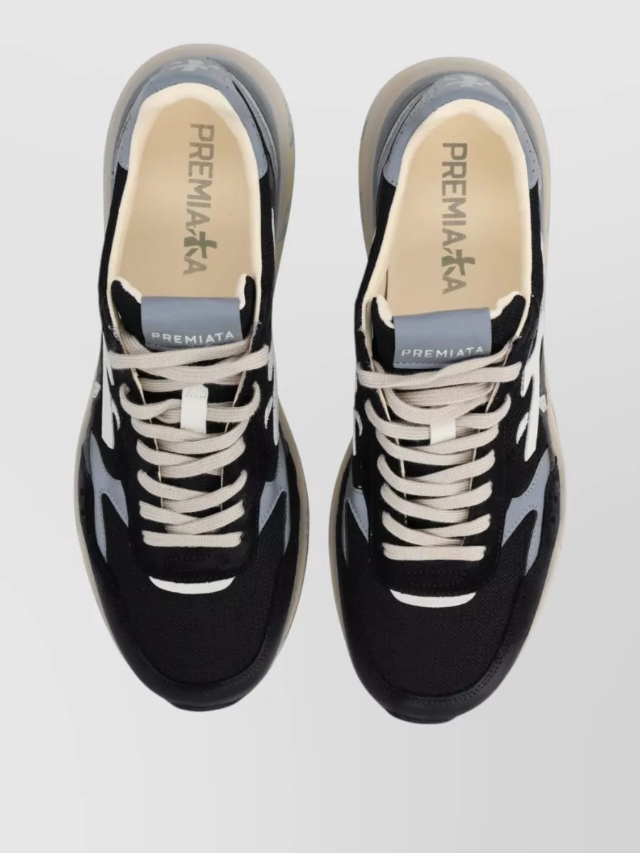 Premiata Leather Low-Top Sneakers