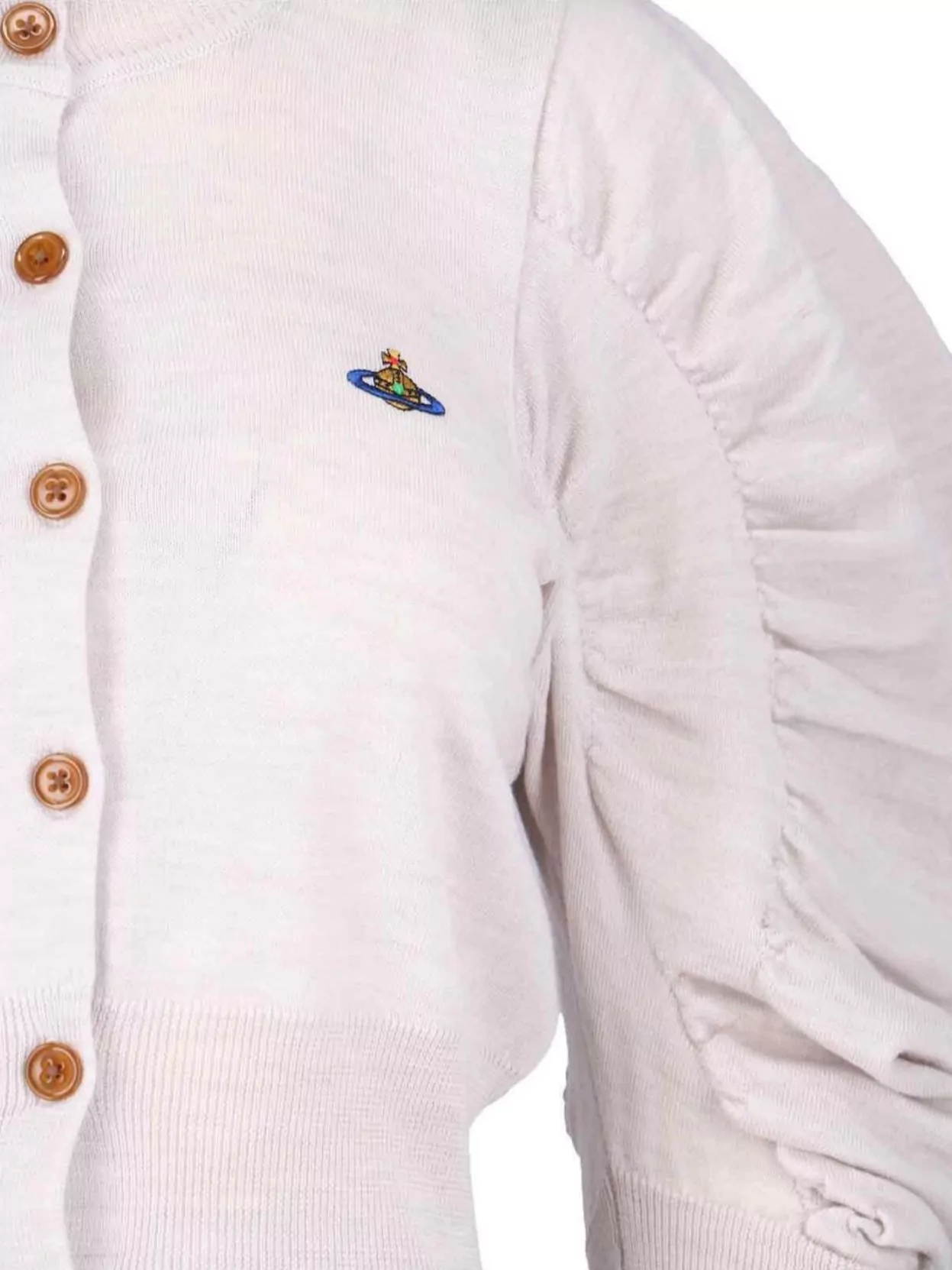 Vivienne Westwood Puff Sleeve Knitwear Ruched Design
