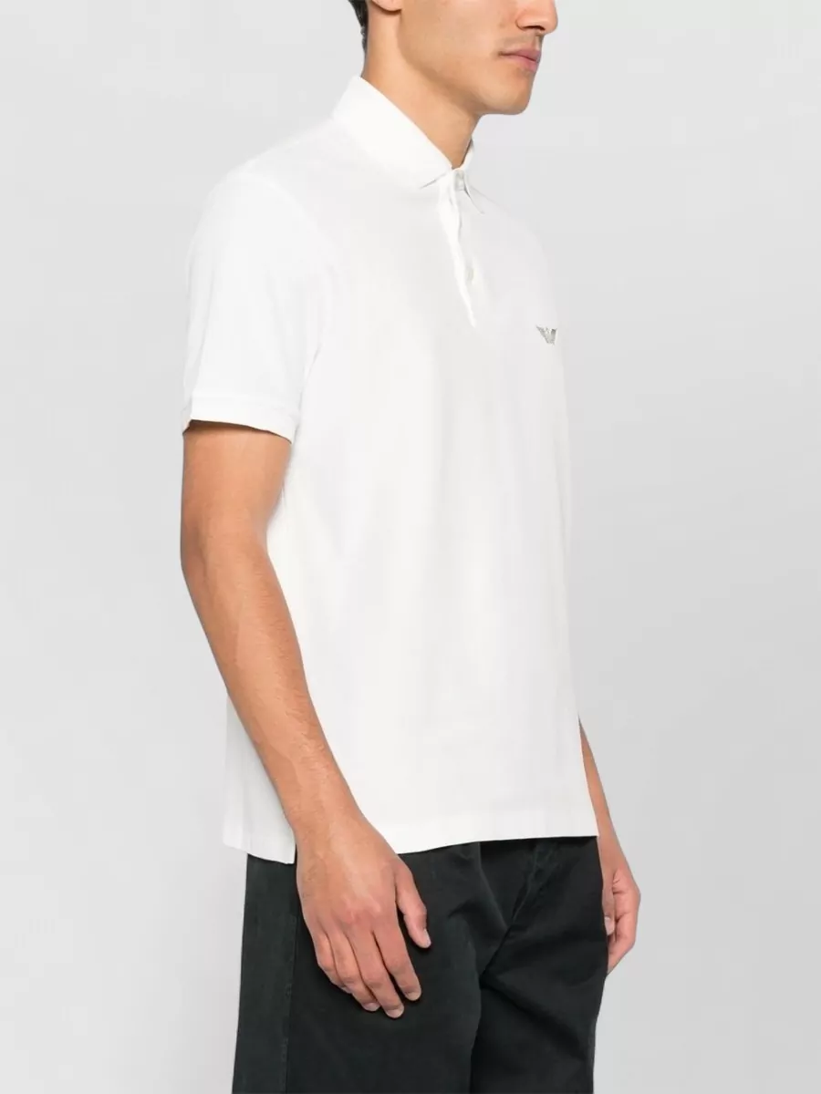 Emporio Armani Cotton Polo Shirt Short Sleeve Collar