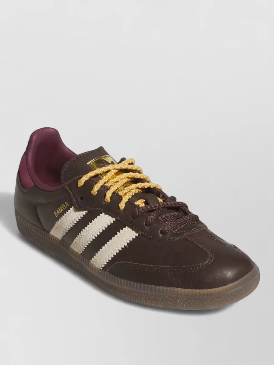 Adidas leather lace-up sneakers