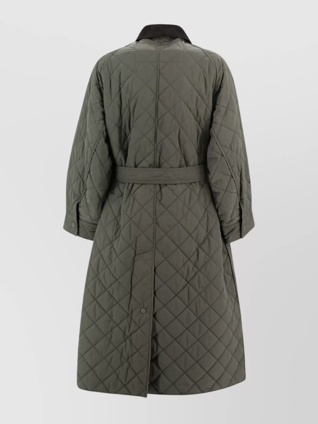 Weekend Max Mara Quilted Coat With Belted Waist