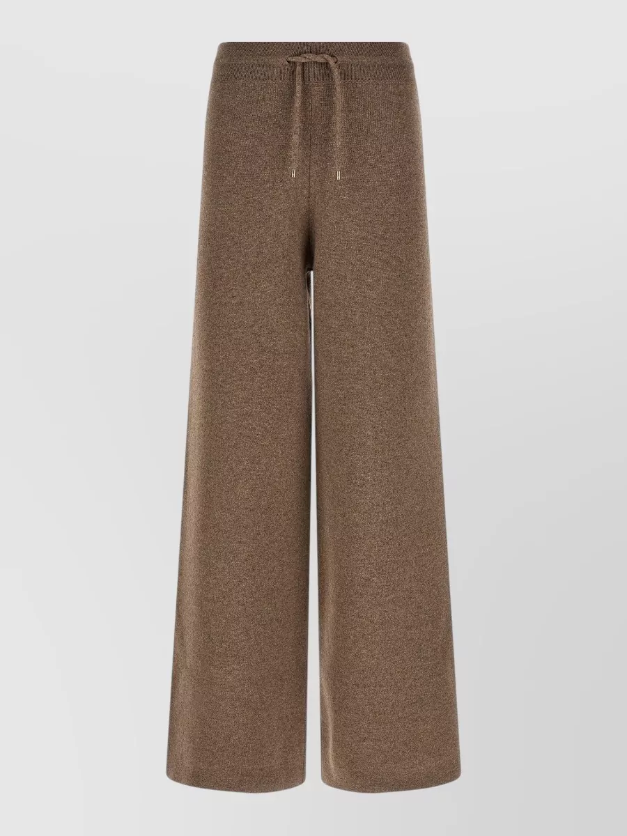 Agnona cashmere wide-leg knitted lounge pants