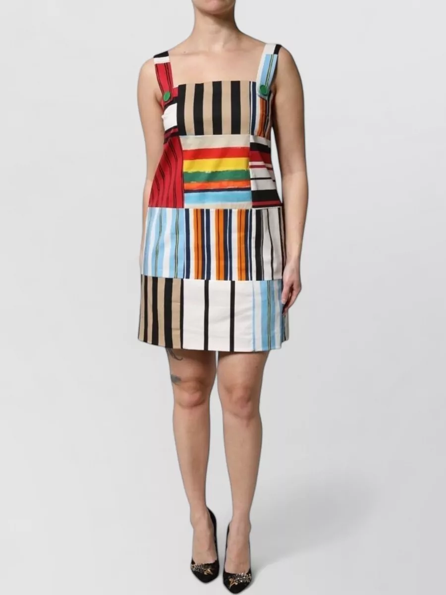 Dolce&Gabbana striped sleeveless mini dress