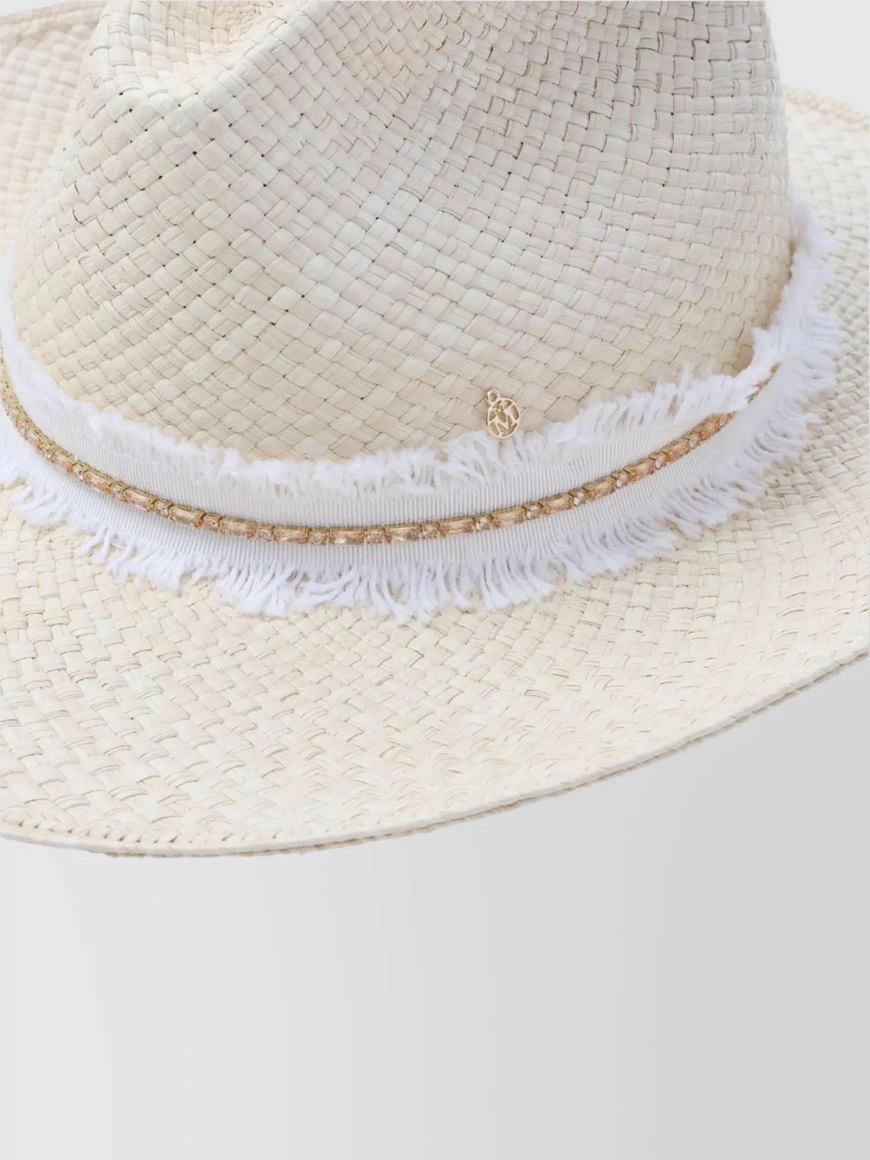 ハット MAISON MICHEL AUSTIN DENIM STRASS HAT 758812e4f9f9280ddca726e29f4ecf