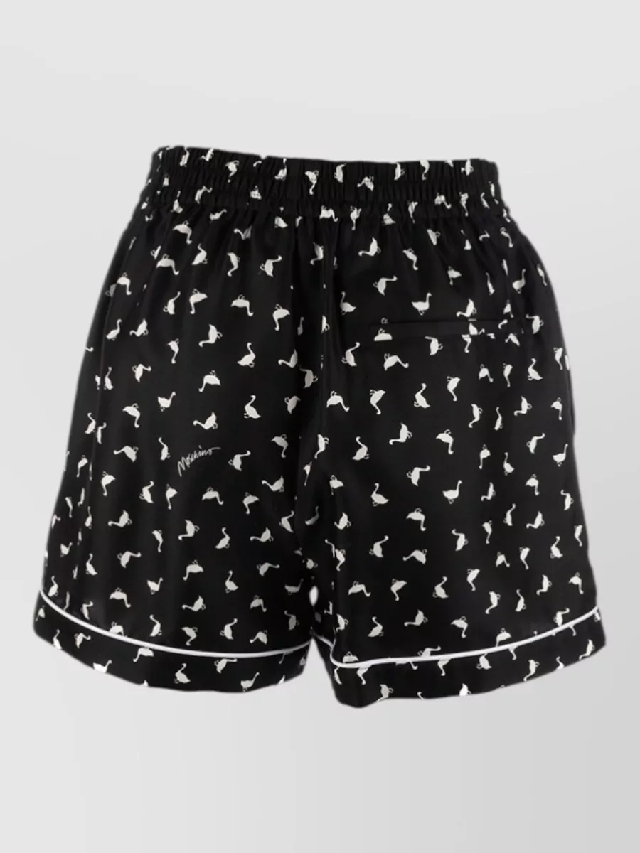 Moschino Silk Knee-Length Shorts