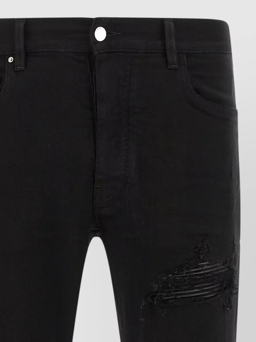 Amiri Denim Mx1 Slim-Fit Distressed Jeans