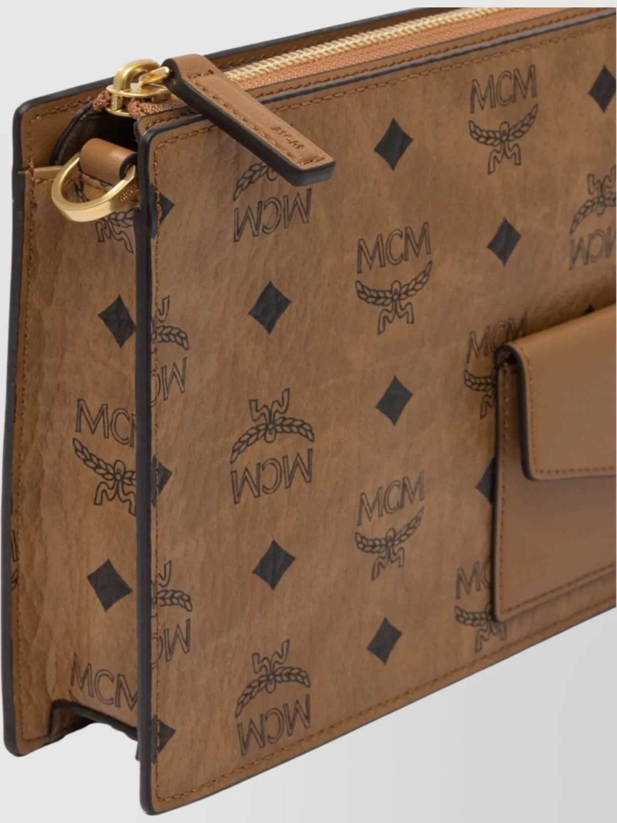 Mcm Shoulder Bags With Adjustable Strap And Front Pocket