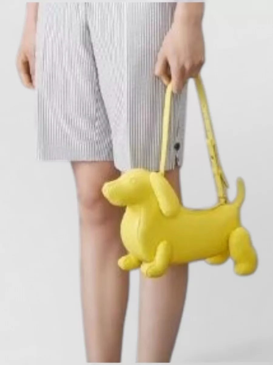 Thom Browne Pebble Grain Leather Tote Bag