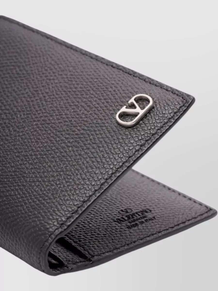 Valentino Garavani Vlogo Signature Calfskin Bifold Cardholder