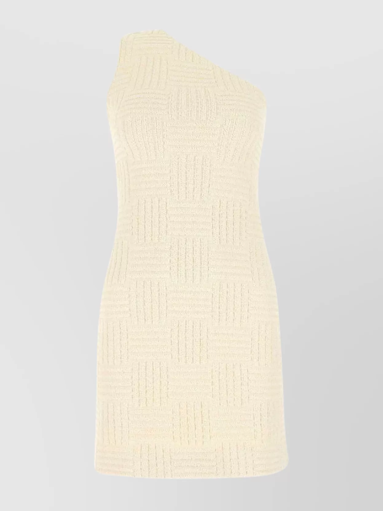 Shop Bottega Veneta Single-strap Ribbed Mini Dress