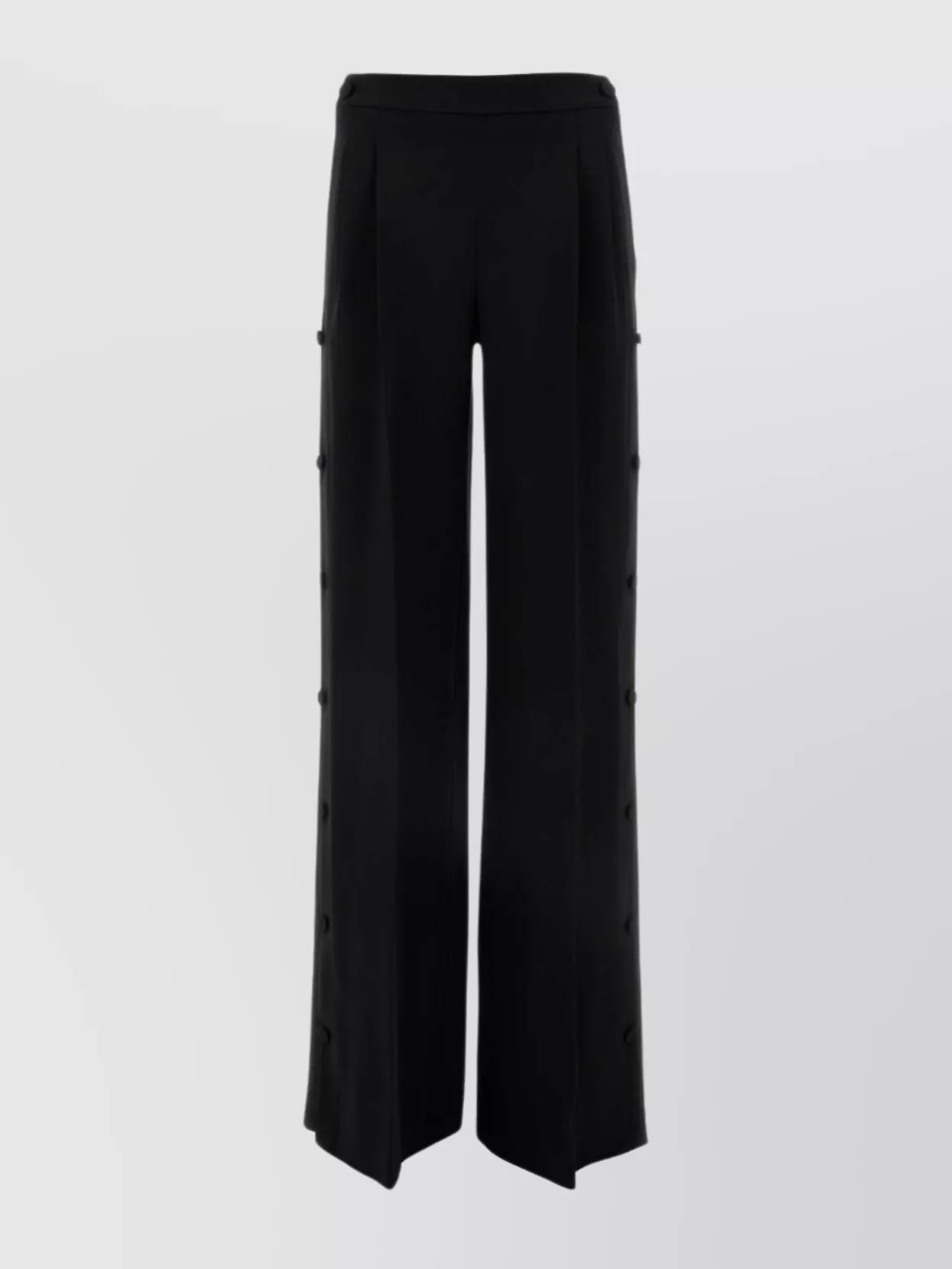 Shop Ermanno Scervino Wide-leg Trousers With Side Button Detail