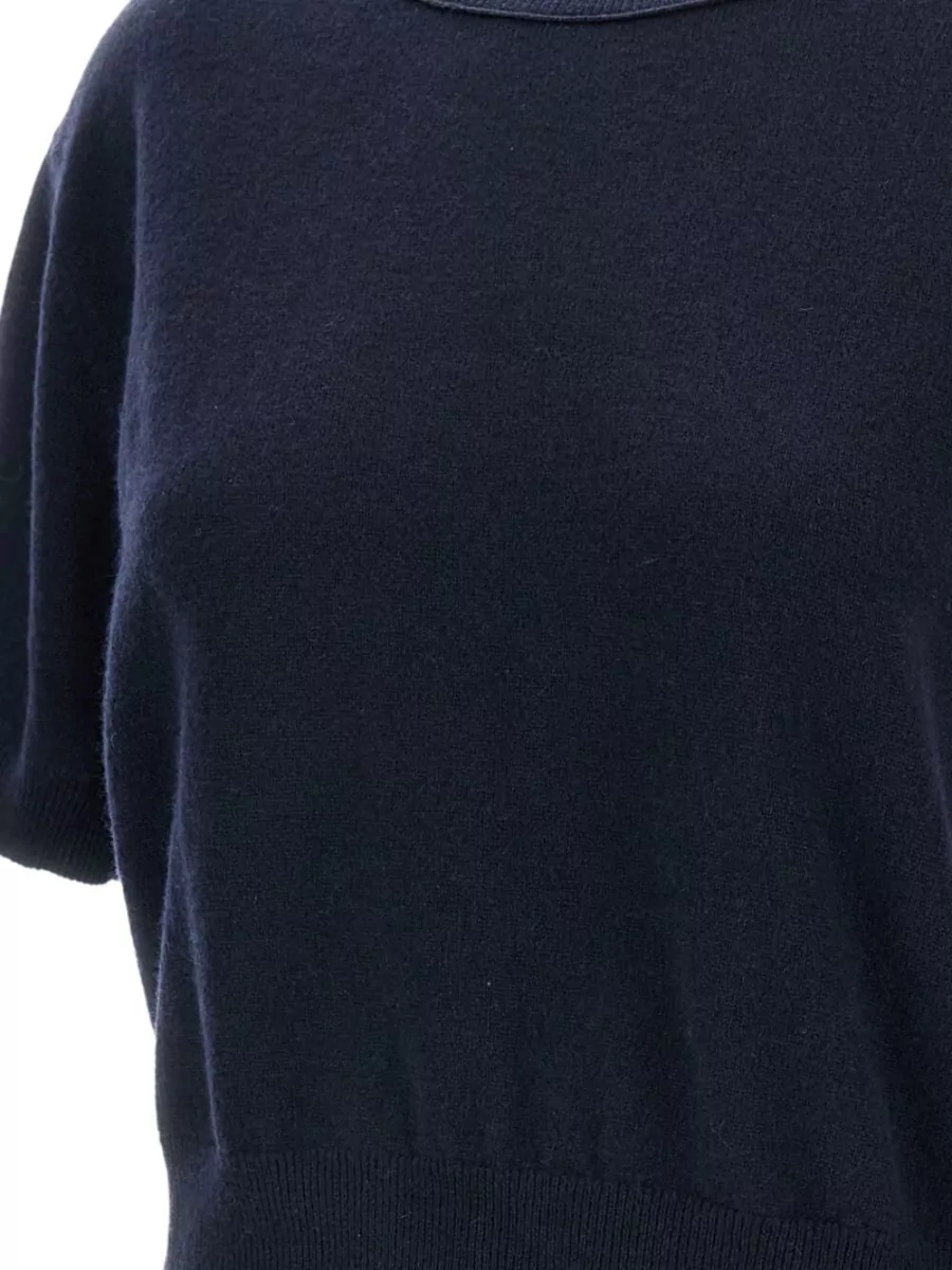 Lisa Yang Cashmere Crew Neck Short Sleeve Knitted Top