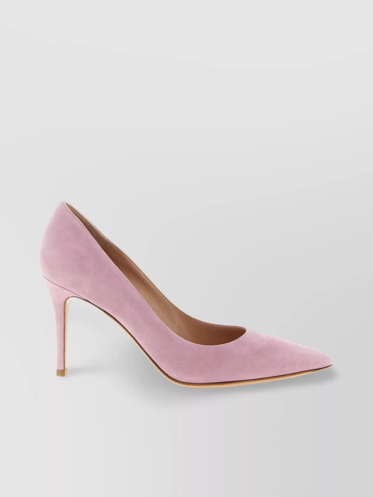 Gianvito Rossi Pointed Toe Suede Stiletto Heel Pumps