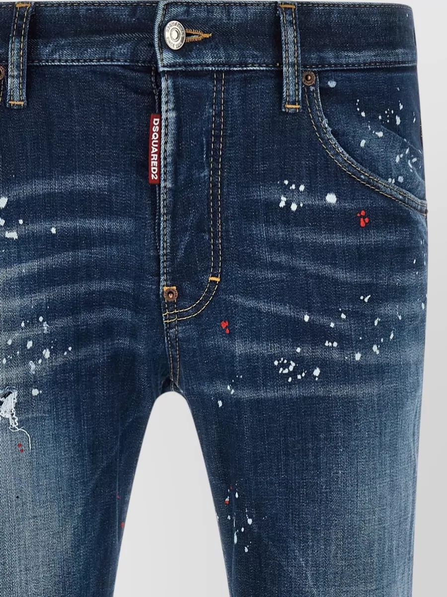 Dsquared2 Skater Fit Jeans Belt Loops Five Pockets