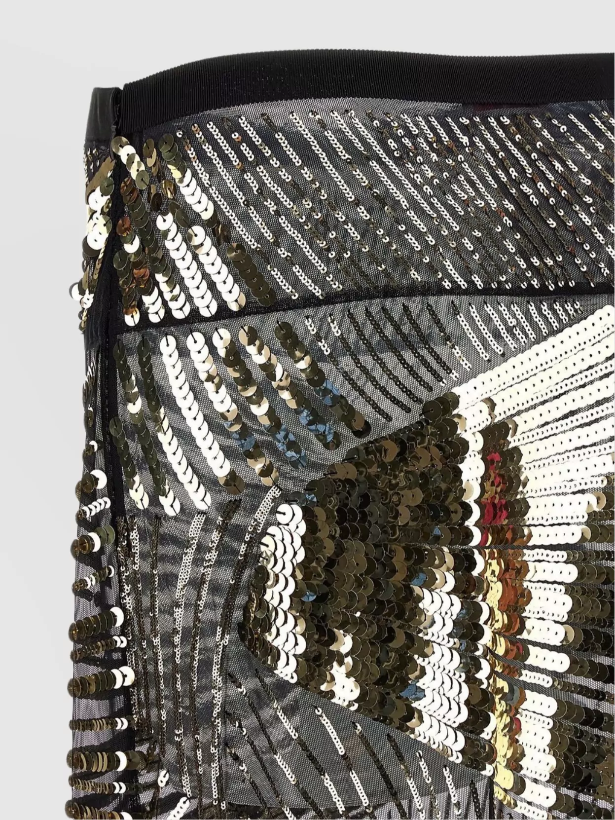 Pucci Maxi Skirt With Sequins And Elastic Waist