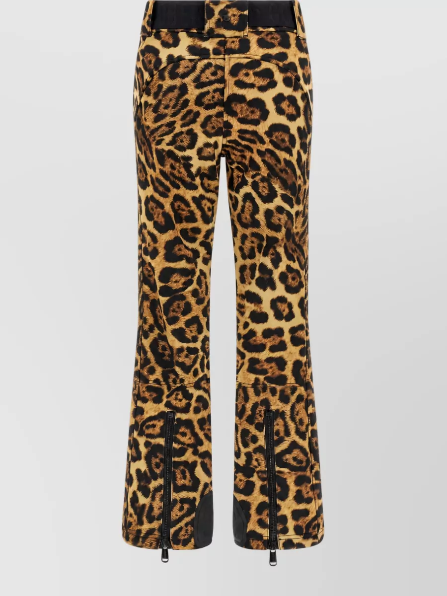 Goldbergh Animal-Print Slim-Fit Flared Ski Pants