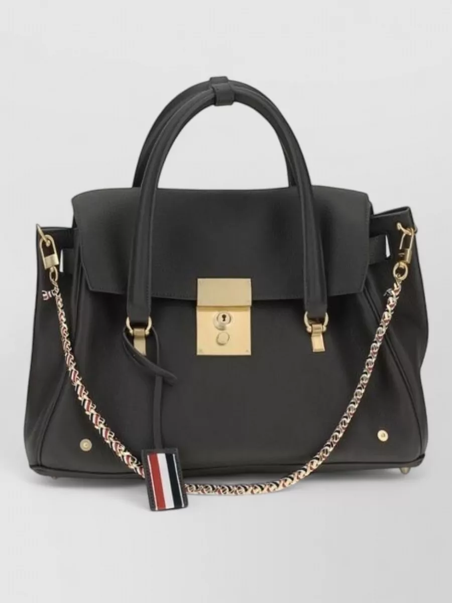 Thom Browne leather shoulder bag