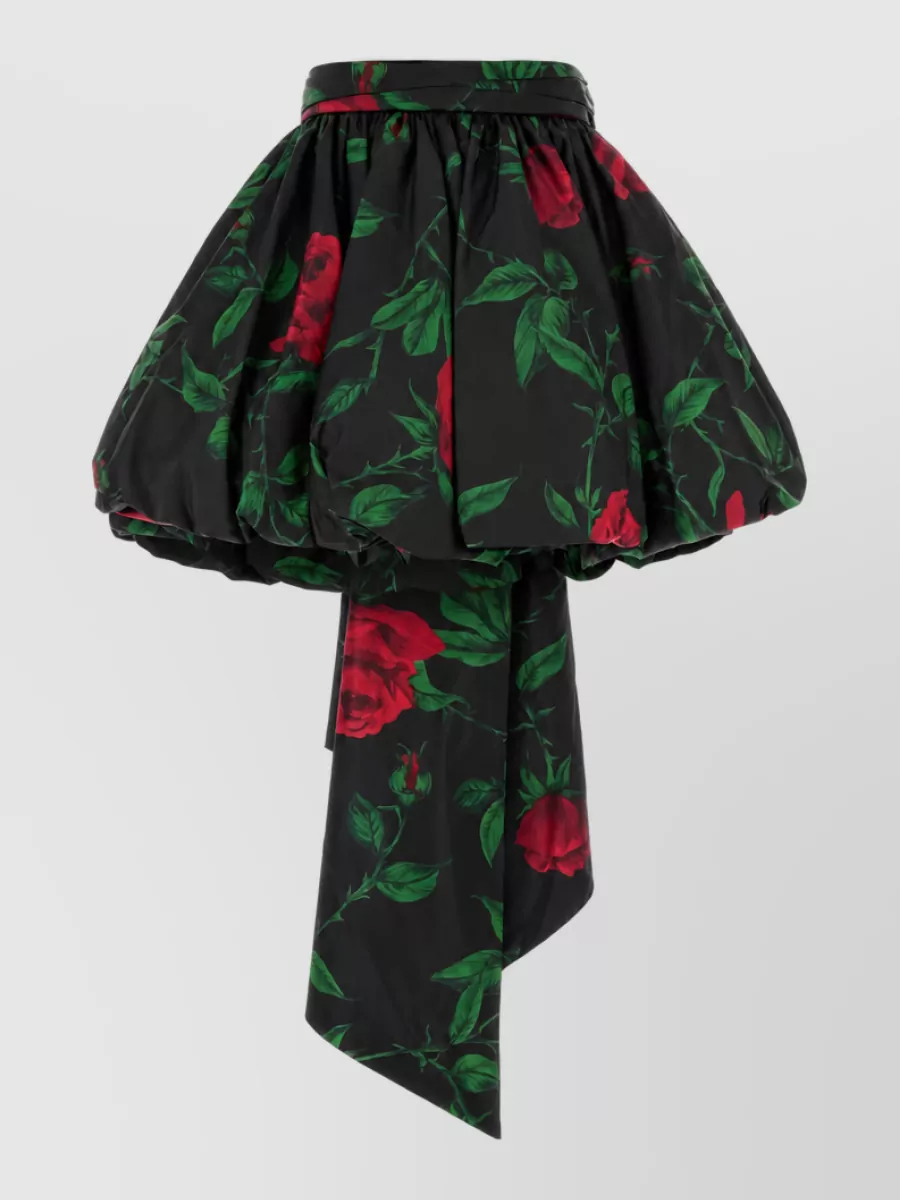 Blumarine Printed Asymmetric Mini Skirt