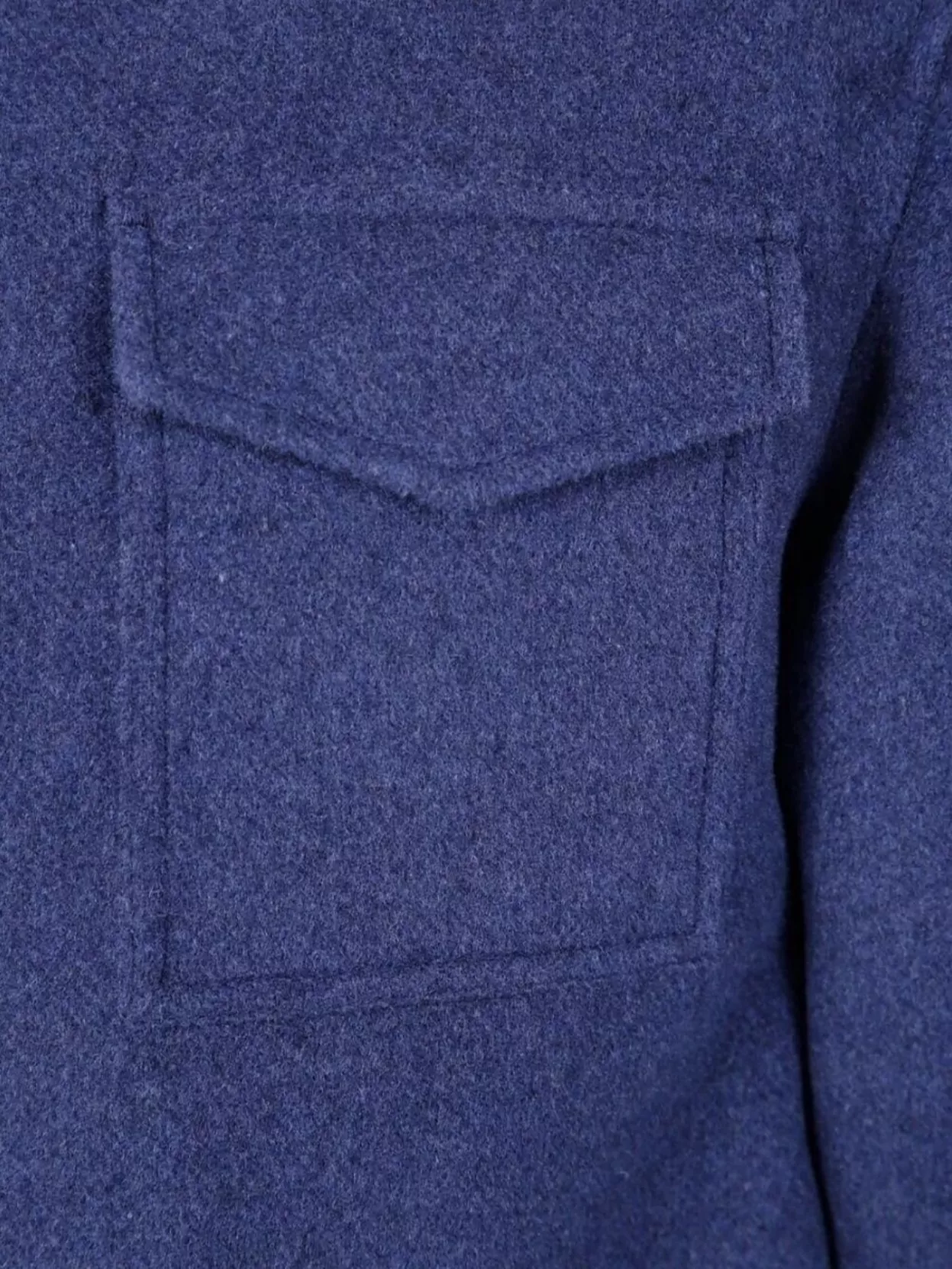 Herno Shirt Collar Field Jacket In Blue