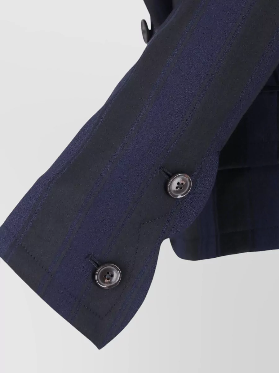 Vivienne Westwood Virgin Wool Striped Double-Breasted Blazer