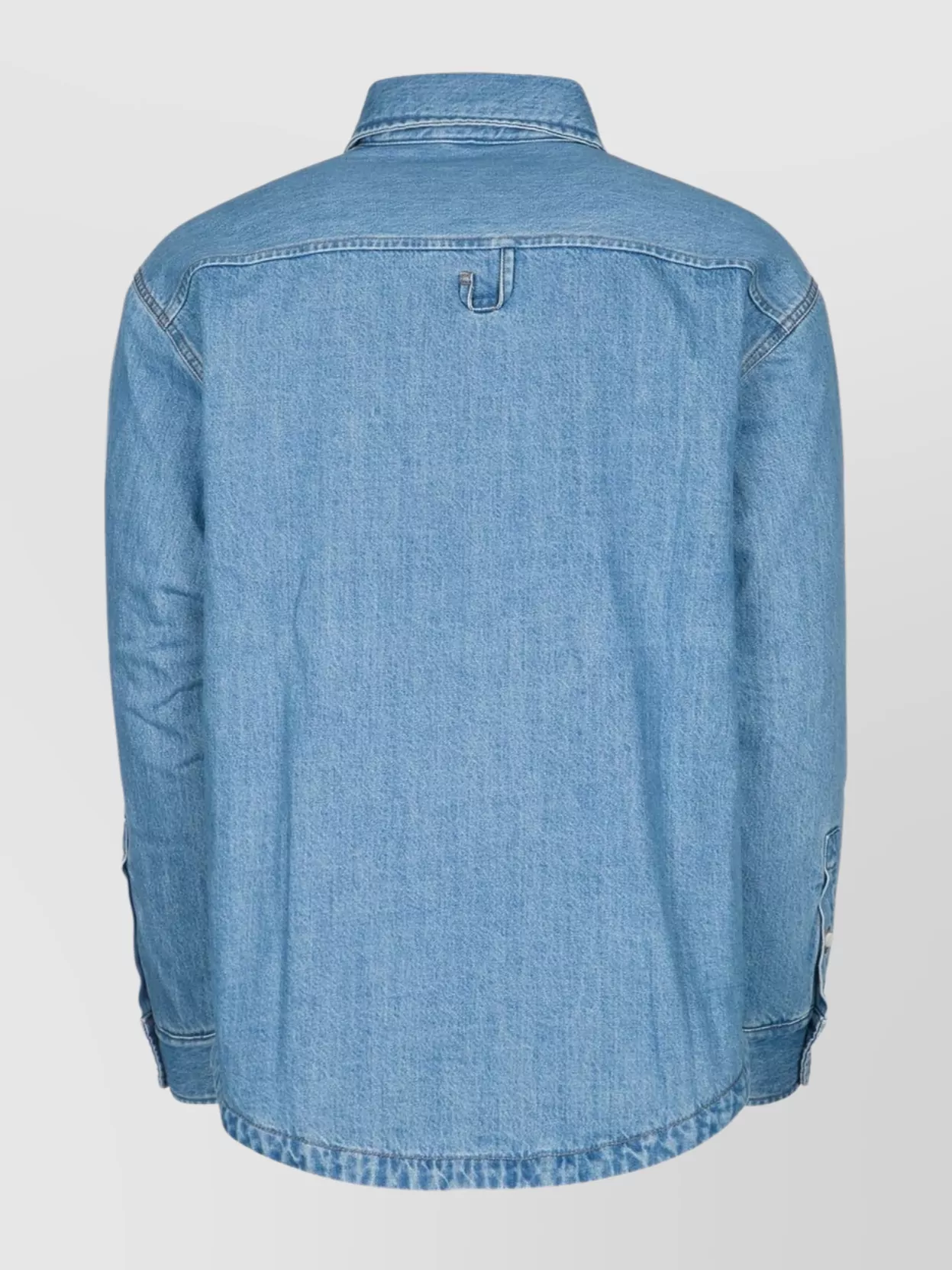 Jacquemus Artisan Shirt With Chest Pocket And Embroidery In Blue