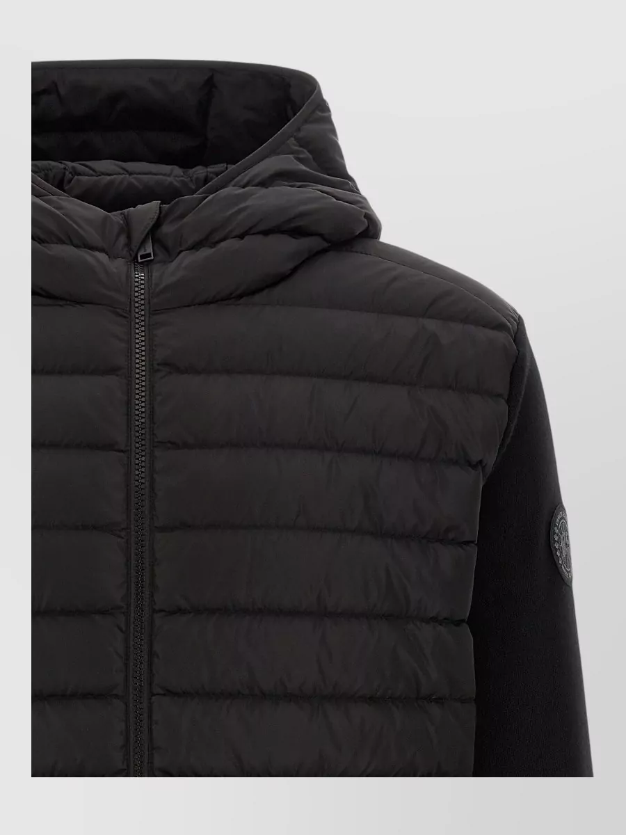 Canada Goose Wool Hooded Quilted Puffer Jacket
