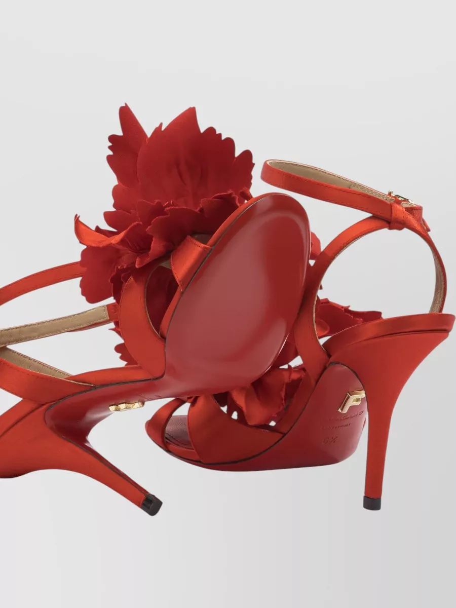 Ferragamo Floral Open Toe Sandals 90 Mm