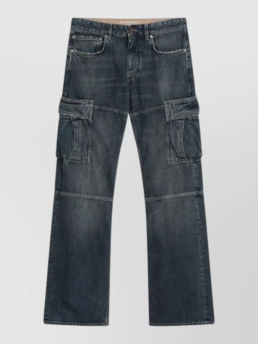Balenciaga denim regular-fit cargo jeans