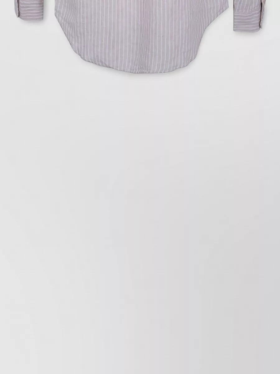 Polo Ralph Lauren Linen Striped Long Sleeve Shirt