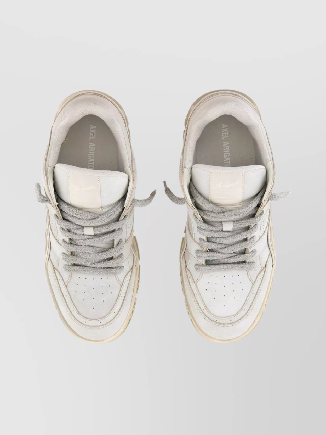 Axel Arigato Round Toe Sneakers Featuring Perforated Design