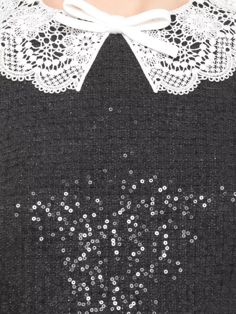Self-Portrait Sequin Bouclé Mini Dress