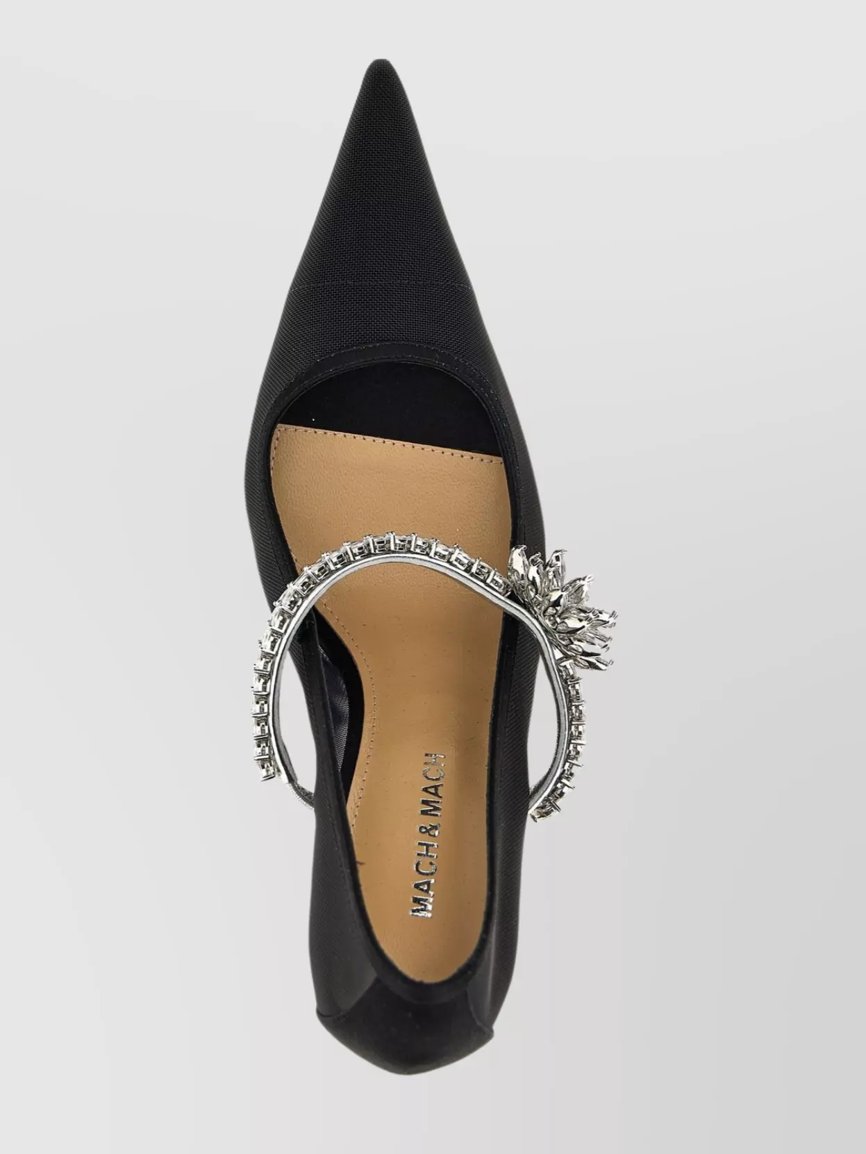 Mach & Mach Stiletto Pumps Mesh Strap 'Floral'