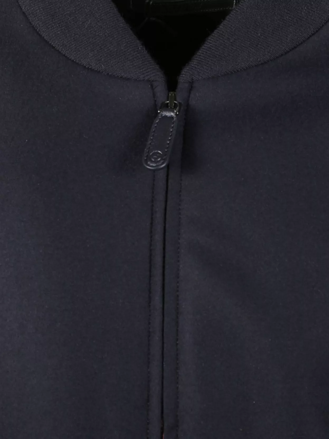 Giorgio Armani Zipped Jacket With Ribbed Cuffs And Side Pockets