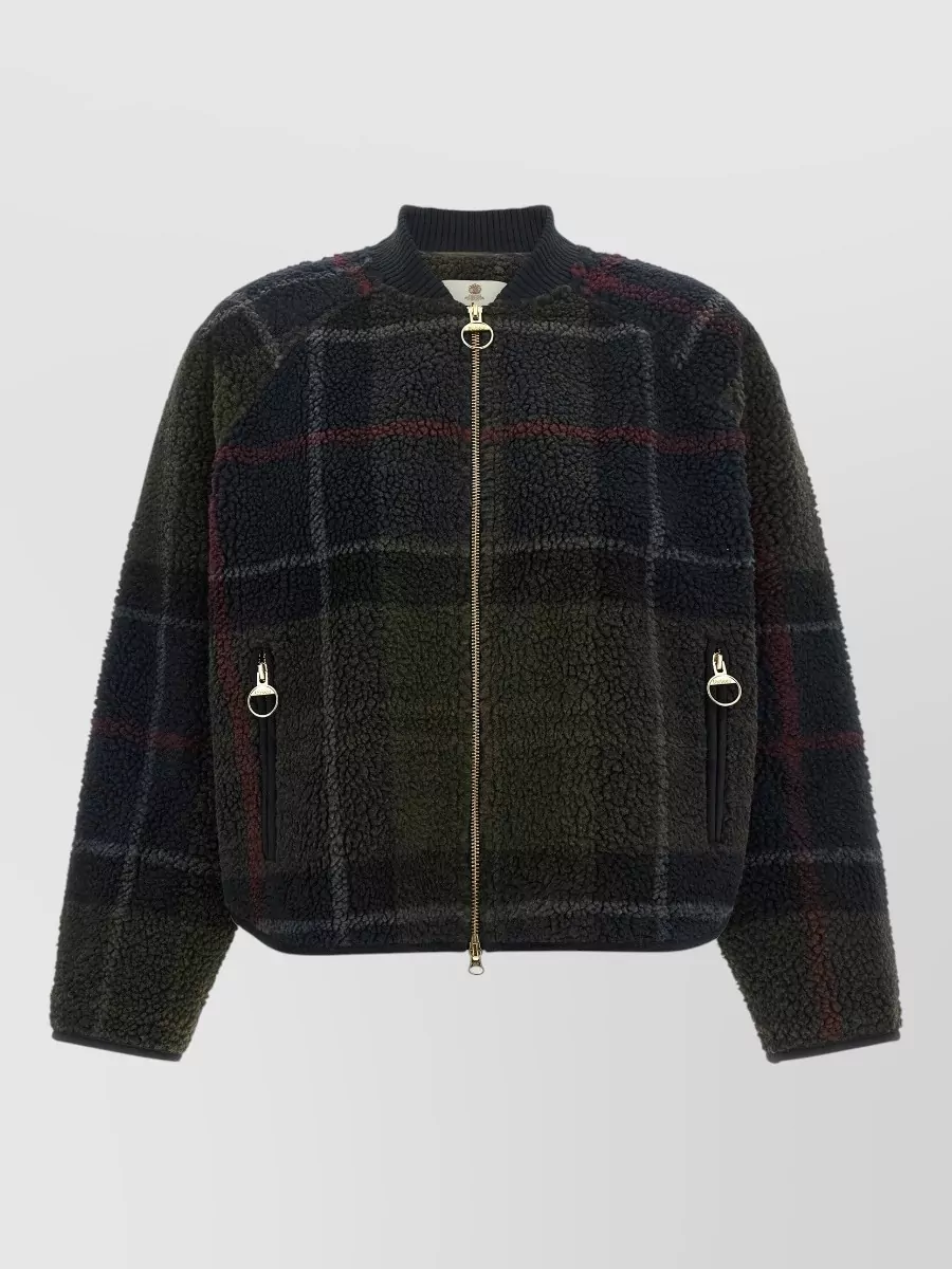 Barbour tartan fleece jacket