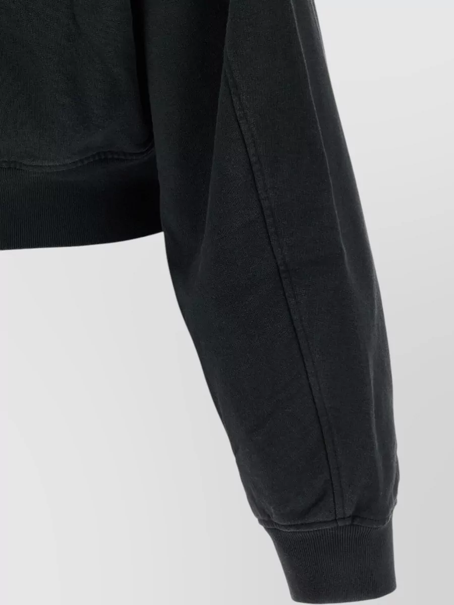 Alexander Wang Cropped Zip-Up Hoodie