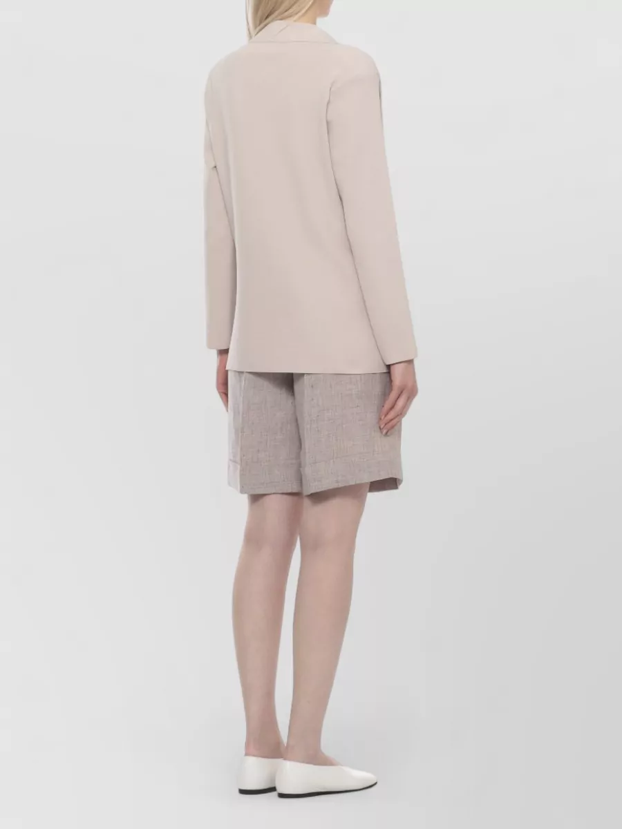 D.exterior Single-Breasted Blazer