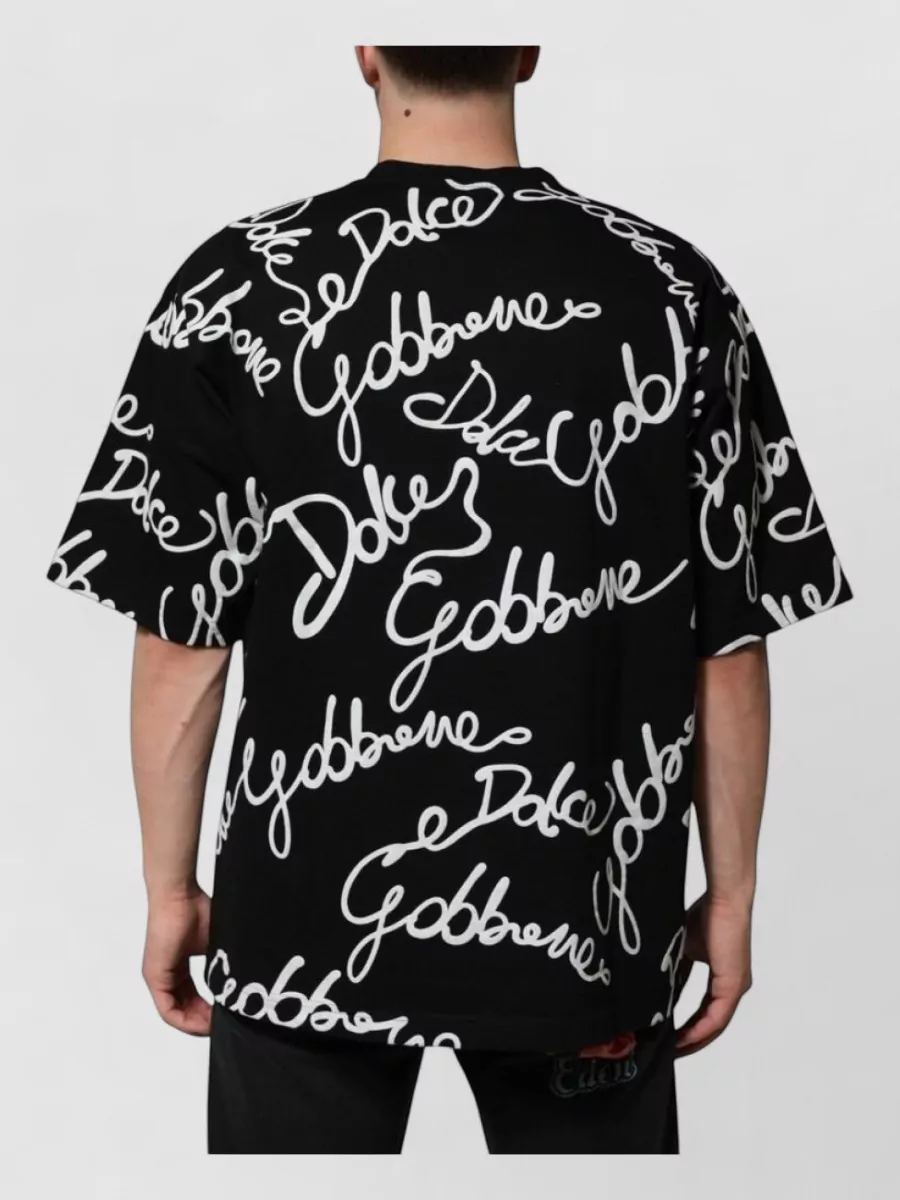 Dolce&Gabbana Cotton Logo-Print Crew-Neck T-Shirt