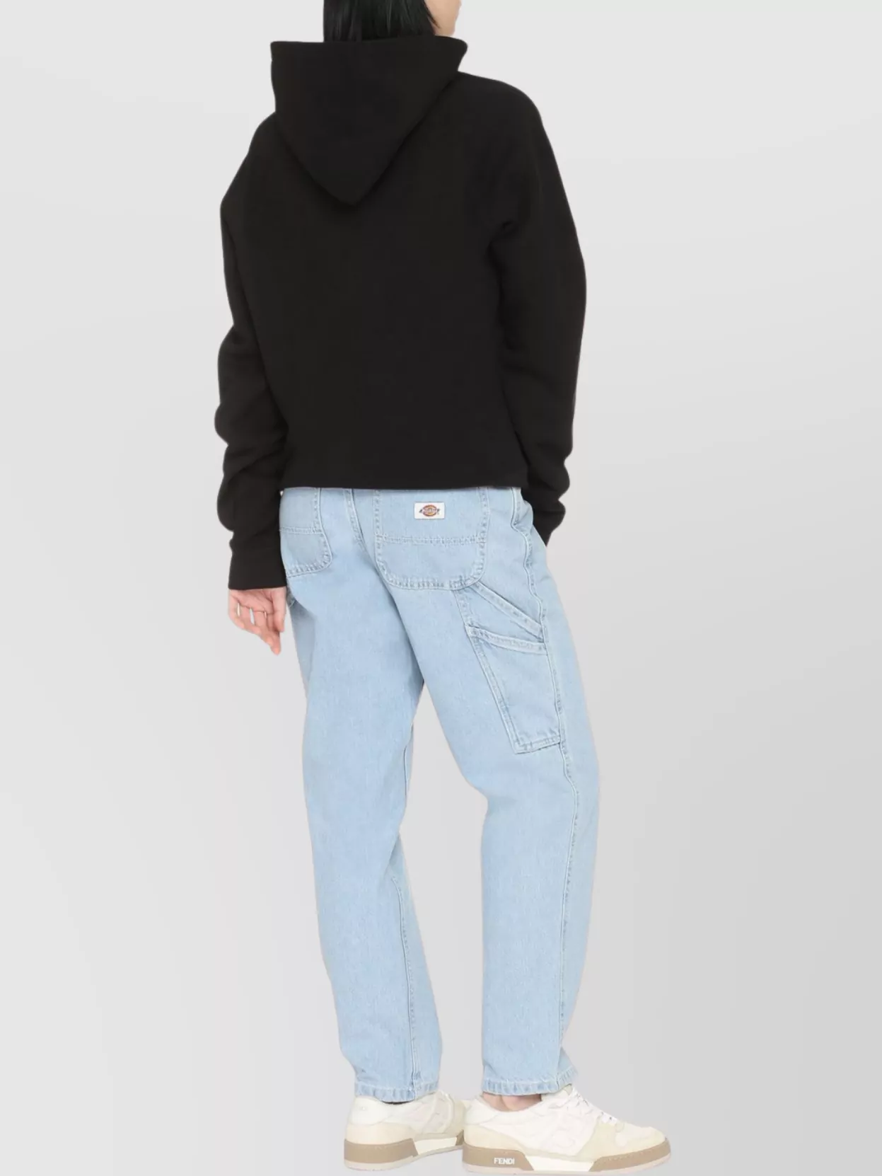 Shop Saint Laurent Ribbed Cotton Hoodie With Hood And Pocket
