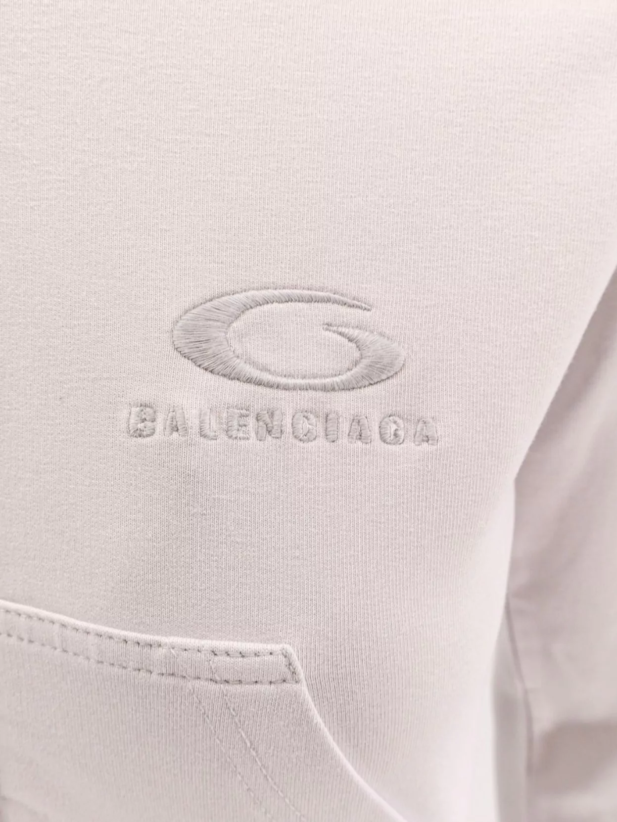 Balenciaga Hooded Sweatshirt Featuring Kangaroo Pockets