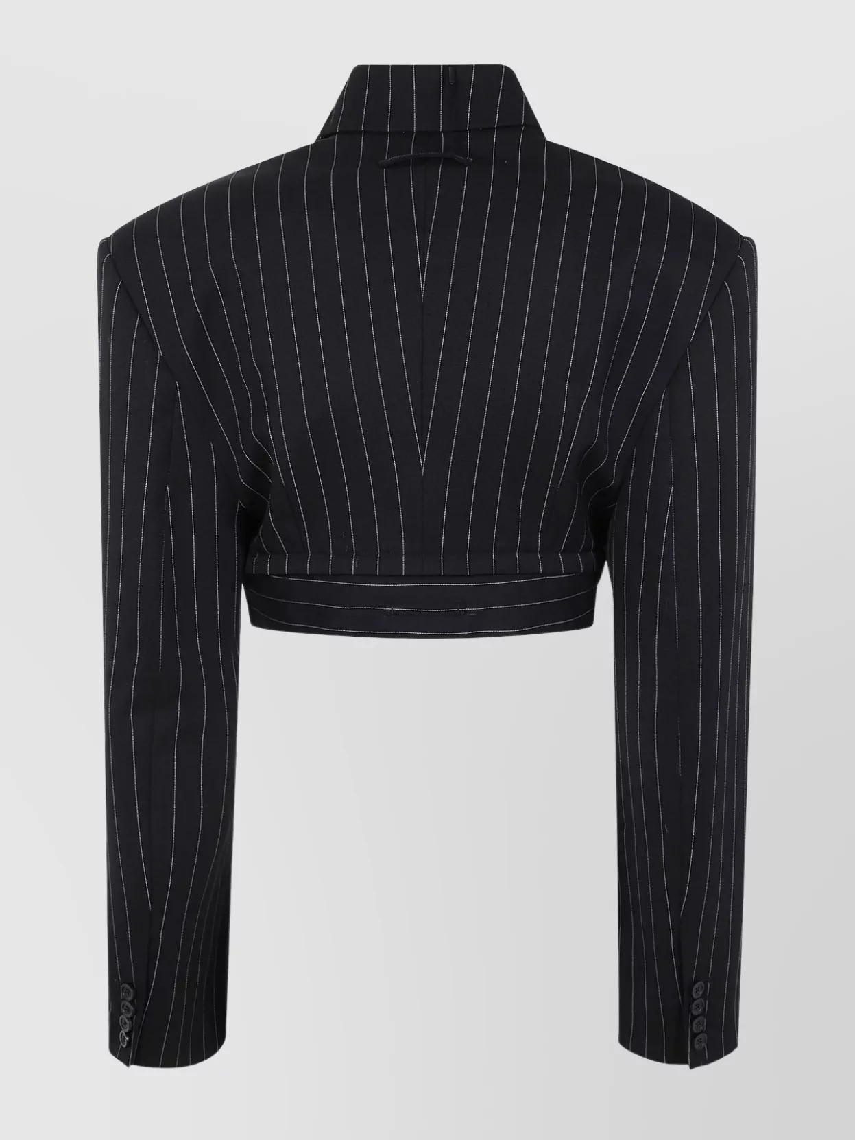 Jean Paul Gaultier Cropped Tailored Jacket Zip Belt