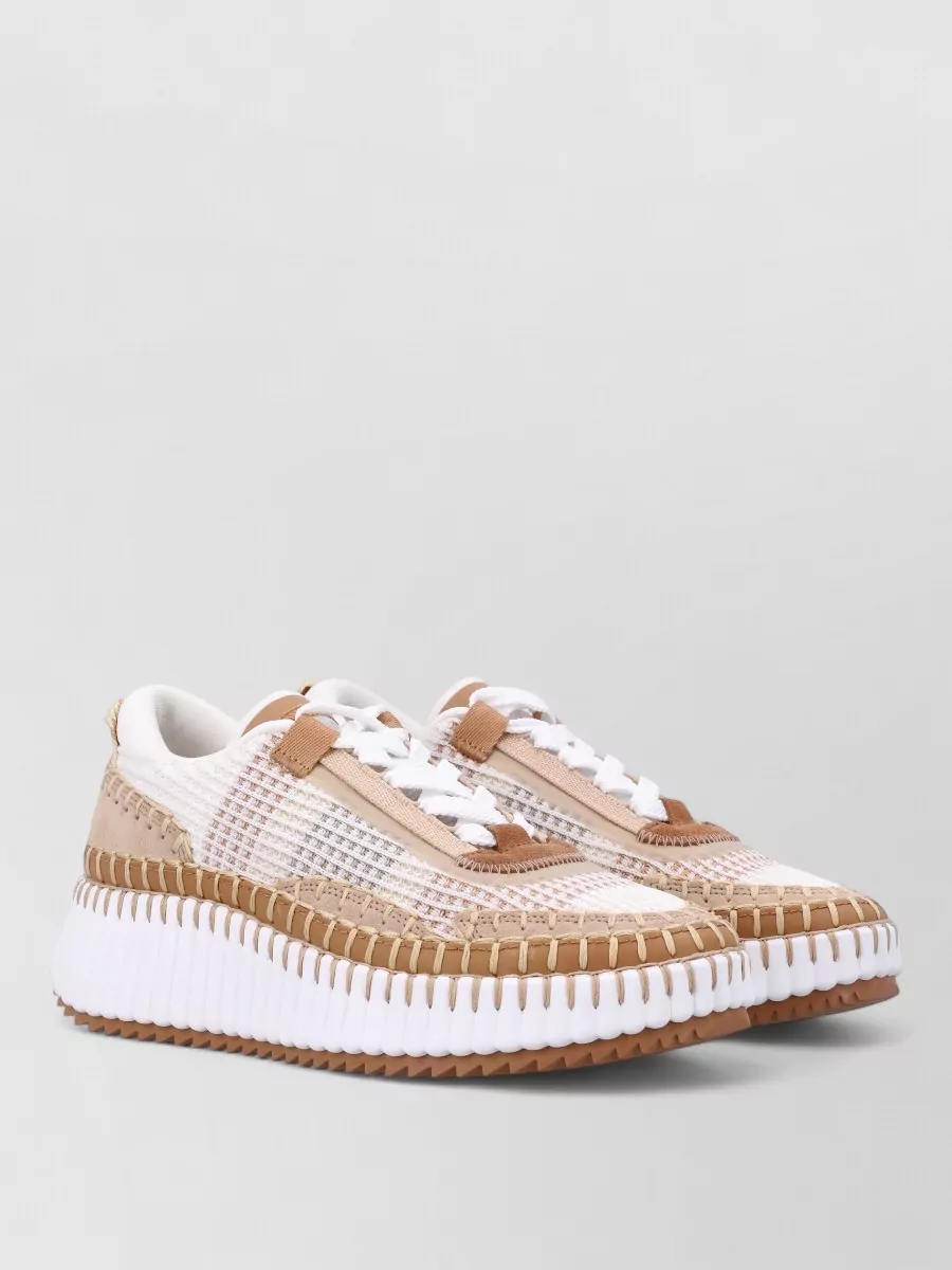 Chloé Artisan Crafted Sneakers Unique Sole