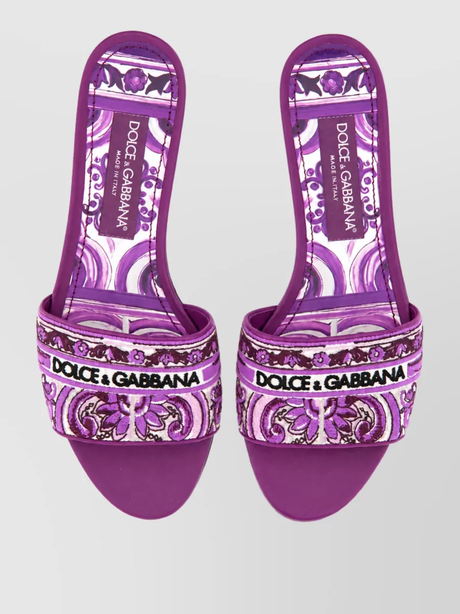 Dolce&Gabbana Embroidered Slides
