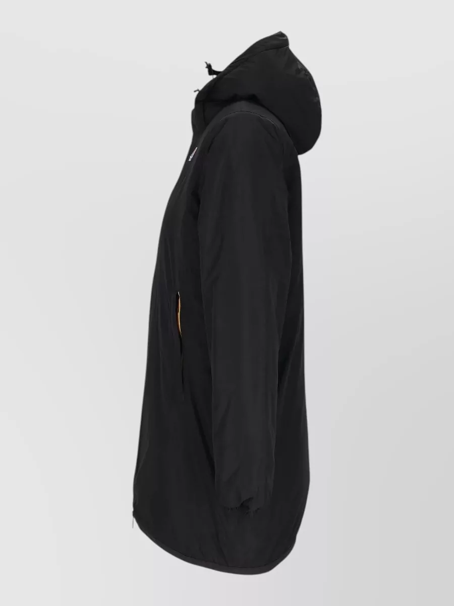 K-Way Hooded Long-Sleeve Parka Coat