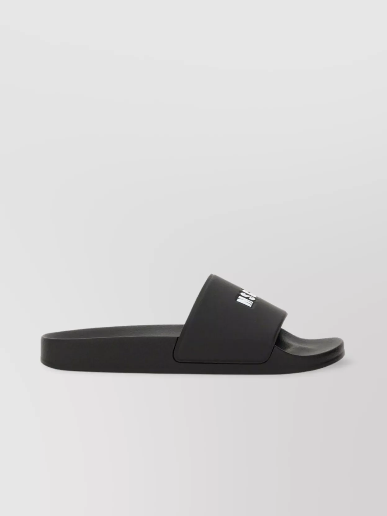 Msgm Logo Flat Sole Open Toe Slide
