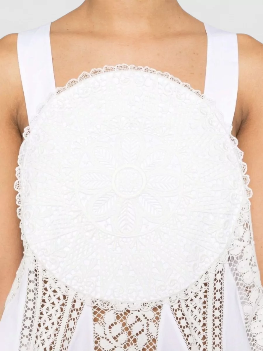 Loewe Paula's Ibiza Embroidered Cotton Sleeveless Top