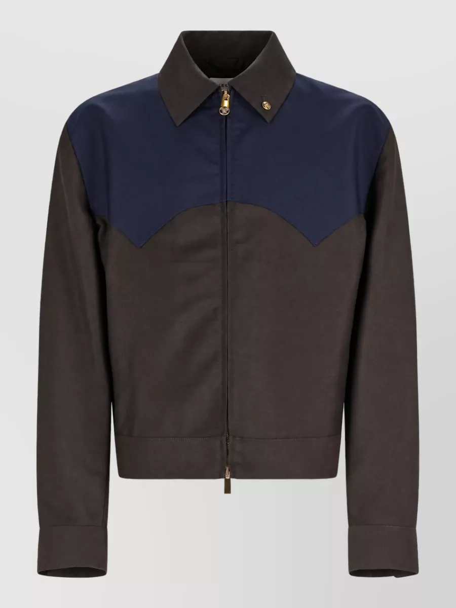 Versace Wool mohair single breasted coat