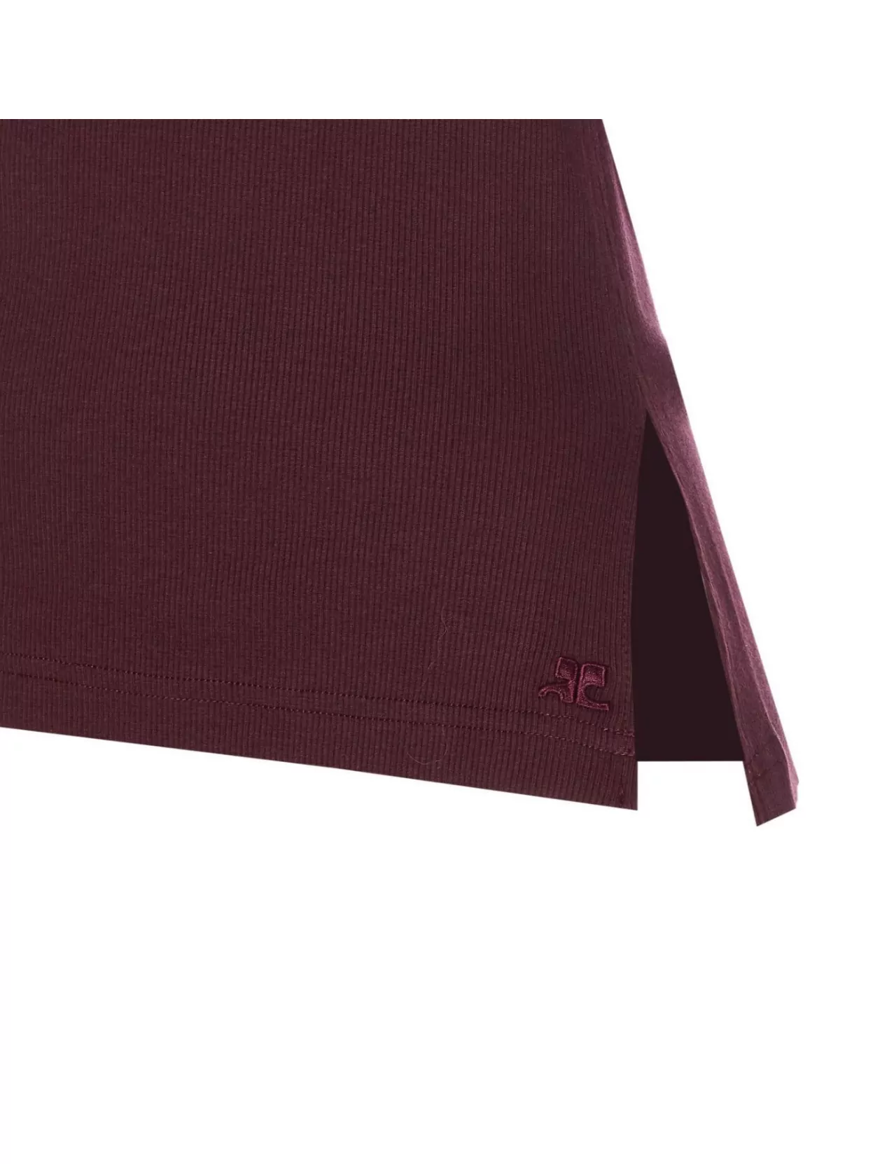 Courrèges Asymmetrical Sleeveless Ribbed Top