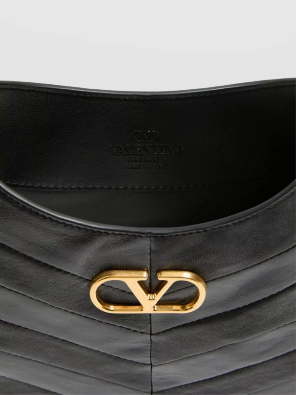 Valentino Garavani Small Leather Shoulder Bag With Polka Dot Strap