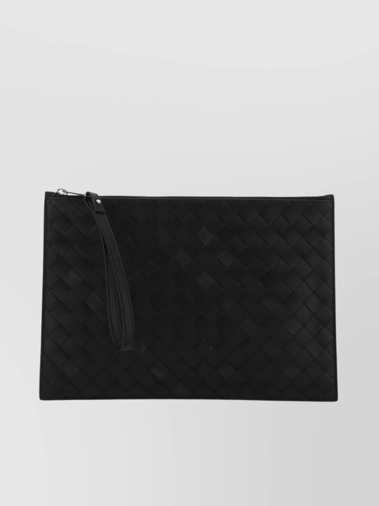 Shop Bottega Veneta Quilted Leather Clutch With Wristlet Pull